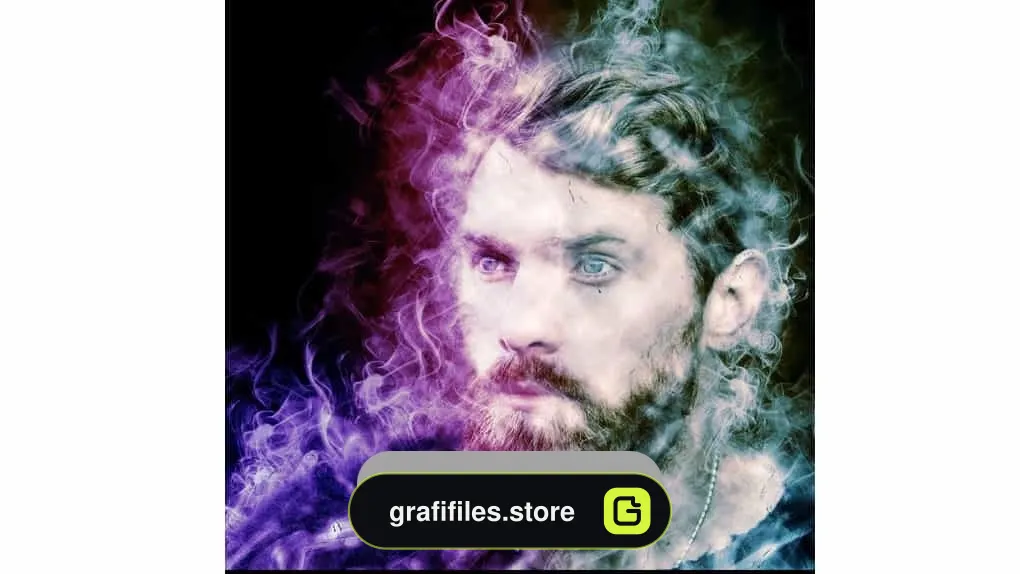 اکشن تصاویر هنری با دود در فتوشاپ – Amazing Colored Smoke Photoshop Action Vol 3