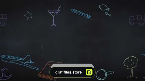 دانلود فوتیج طراحی دستی Animated Chalk Drawings