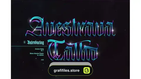 دانلود فونت انگلیسی تاتو Avestrava Tattoo