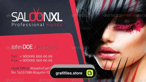 دانلود فایل لایه باز کارت ویزیت سالن زیبایی Beauty Salon Business Card Template