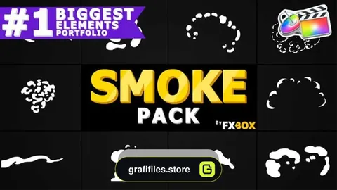 پروژه فاینال کات المان و ترانزیشن کارتونی دودی Cartoon Smoke Elements