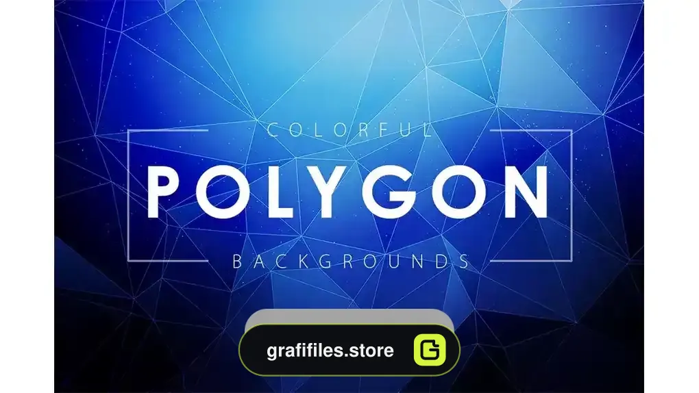 دانلود بک گراند چند ضلعی رنگی Colorful Polygon Backgrounds