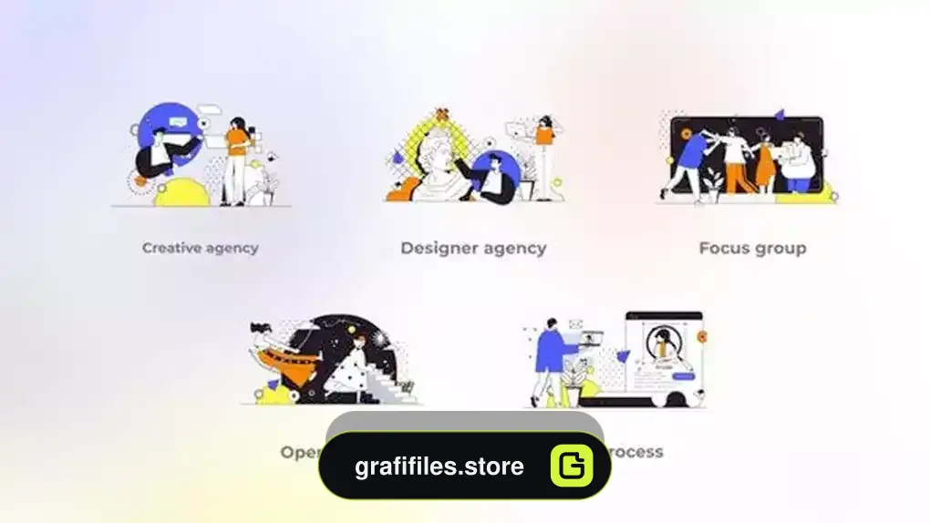پروژه افترافکت موشن گرافیک آژانس ایده پردازی Creative Agency – Outline Concepts