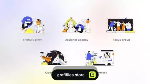 پروژه افترافکت موشن گرافیک آژانس ایده پردازی Creative Agency – Outline Concepts