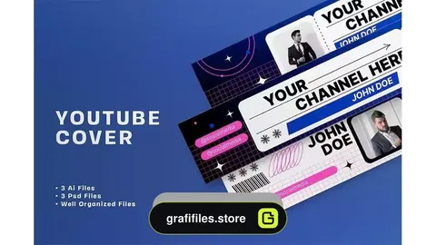 دانلود فایل لایه باز کاور یوتیوب رمزنگاری Crypto YouTube Cover