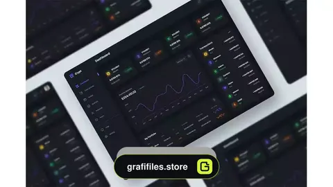 دانلود رابط کاربری داشبورد ارز دیجیتال Cryptocurrency Dashboard UI KIT