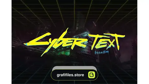 دانلود افکت متن سایبرپانک CyberPunk Text Effect