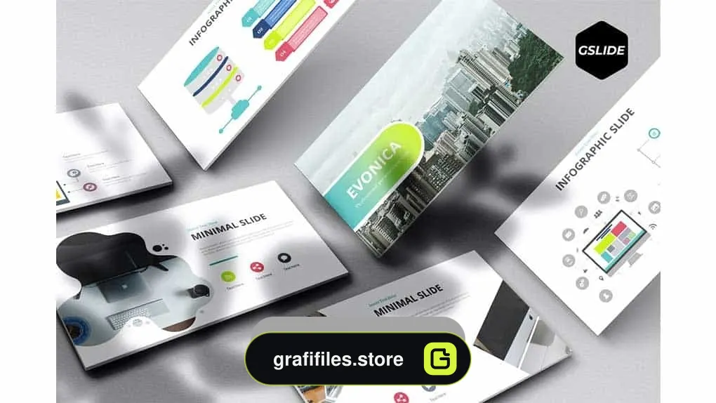 دانلود قالب گوگل اسلاید و پاورپوینت Evonica – Google Slide Template