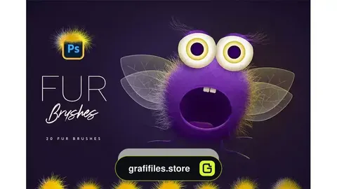 دانلود براش خز فتوشاپ Fur Photoshop Brushes
