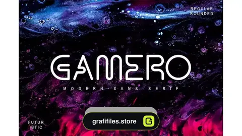 دانلود فونت انگلیسی مدرن Gamero Modern Sans