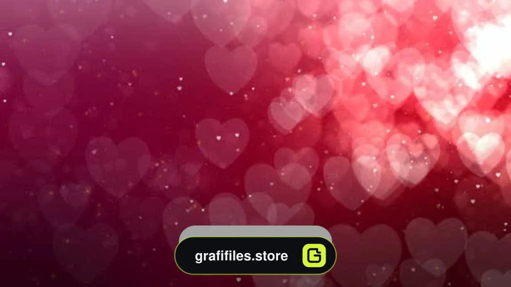 دانلود بک گراند موشن گرافیک پارتیکل قلب Heart Particles