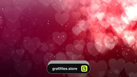 دانلود بک گراند موشن گرافیک پارتیکل قلب Heart Particles