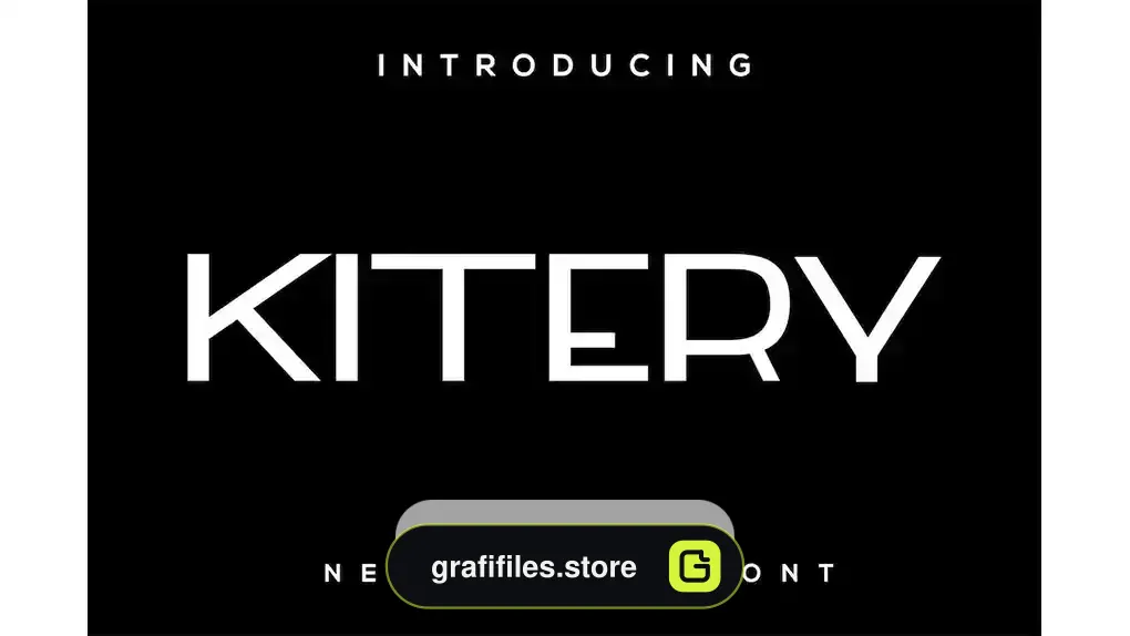 دانلود فونت انگلیسی ساده Kitery font