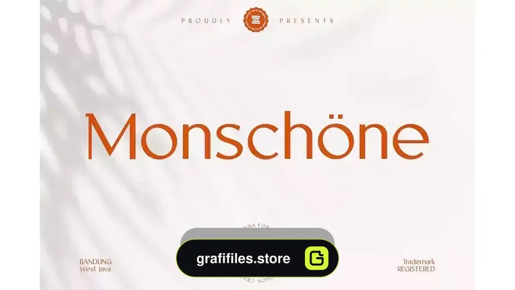 دانلود فونت انگلیسی گرافیکی MONSCHONE