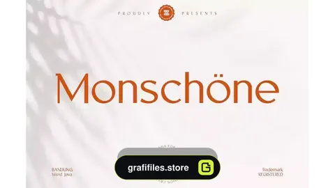 دانلود فونت انگلیسی گرافیکی MONSCHONE