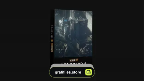 دانلود آبجکت ساختمان های توکیو Kitbash3D Neo Tokyo 2