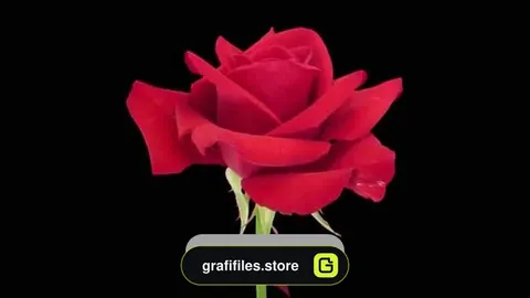 دانلود فوتیج شکفتن گل رز Opening of Red Kardinal Rose