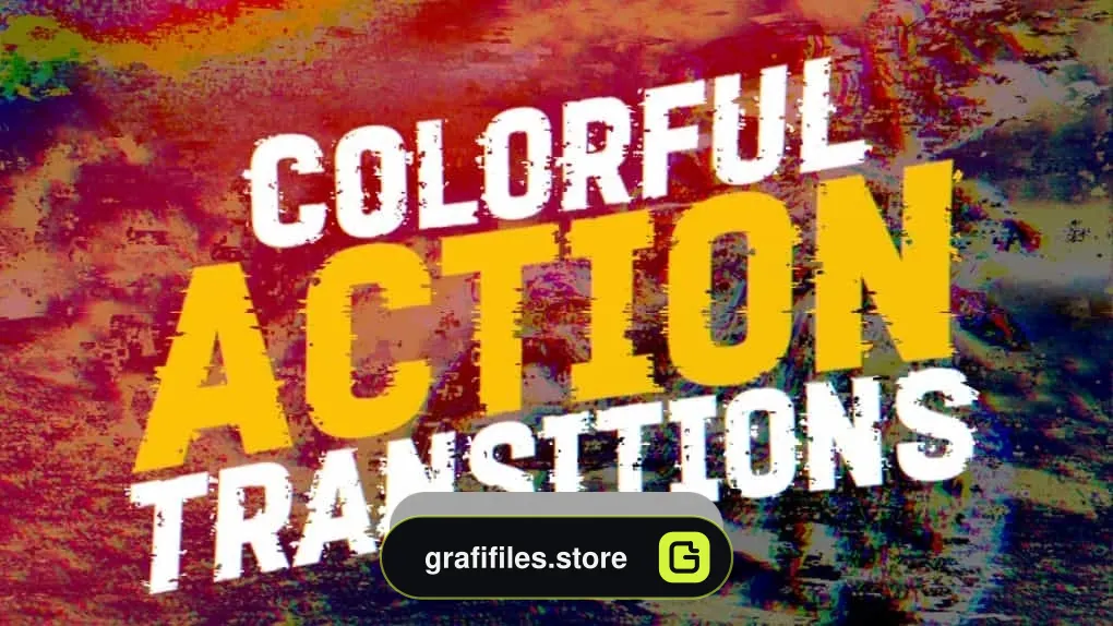 دانلود پریست ترنزیشن رنگی برای پریمیر – Colorful Action Transitions