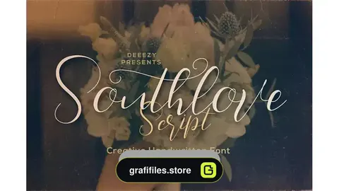 دانلود فونت انگلیسی دست نویس Southlove Script Font