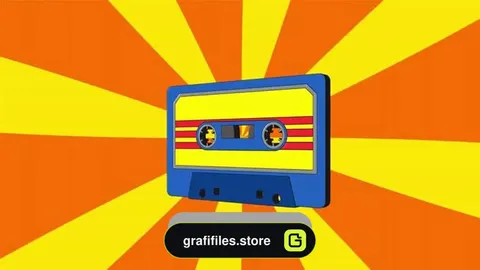 دانلود آیکون انیمیشن نوار کاست و فلش دیسک Storage Icons &amp; Bonus Backgrounds