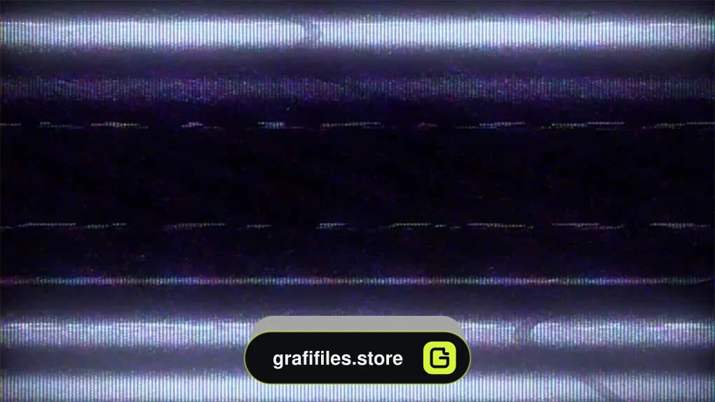 فوتیج نویز و پارازیت تلویزیون Television Noise Glitch Overlay