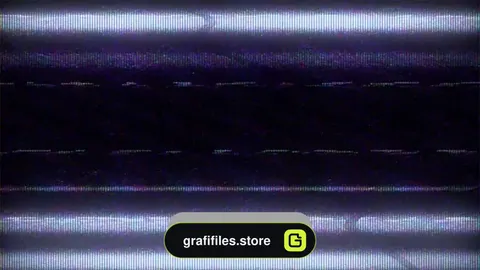 فوتیج نویز و پارازیت تلویزیون Television Noise Glitch Overlay