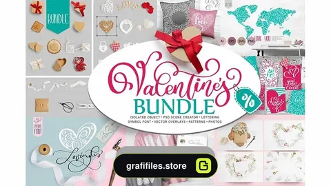 دانلود فایل لایه باز ولنتاین Valentine Bundle
