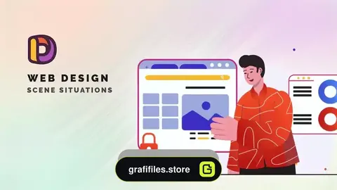 پروژه افترافکت موشن گرافیک طراحی وب سایت Web Design – Scene Situations