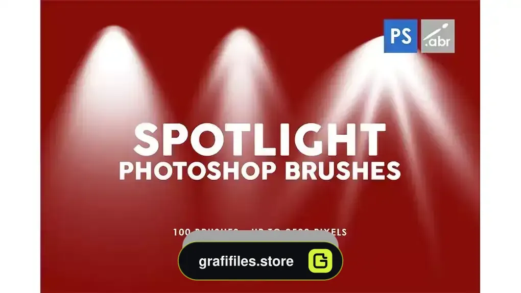 دانلود براش نورافکن فتوشاپ Spotlight Photoshop Brushes