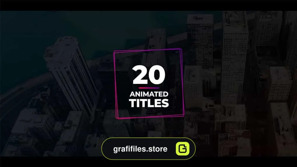 پروژه فاینال کات پرو تایتل Animated Titles