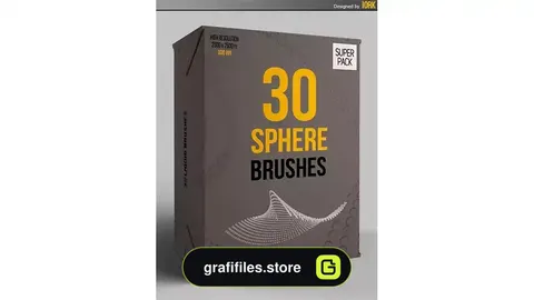 دانلود براش کروی فتوشاپ Abstract Sphere Brushes