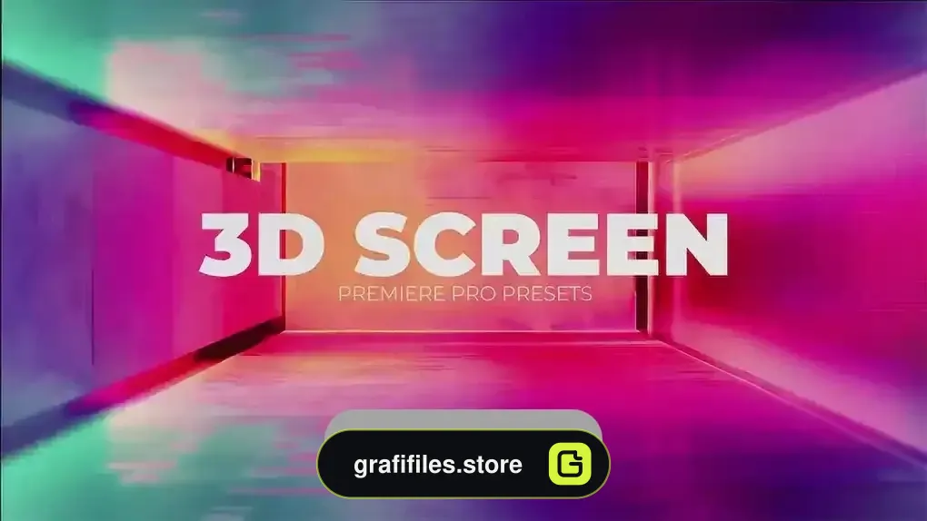 دانلود پریست پریمیر افکت صفحه نمایش سه بعدی 3D Screen