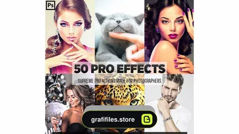 مجموعه 50 اکشن فتوشاپ – Photoshop Supreme Effects