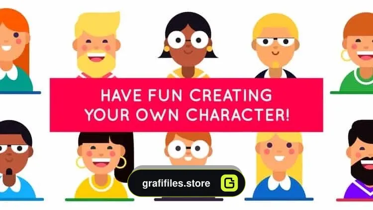 دانلود پروژه آماده کاراکتر موشن گرافیک برای افترافکت Animated Characters