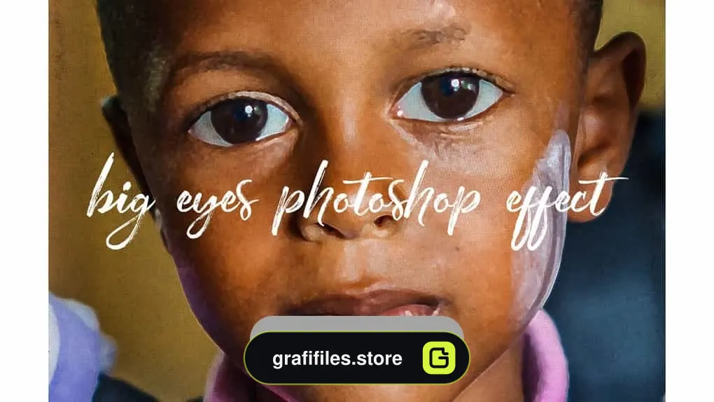 اکشن فتوشاپ بزرگ کردن چشم – Big Eyes Photoshop Effect