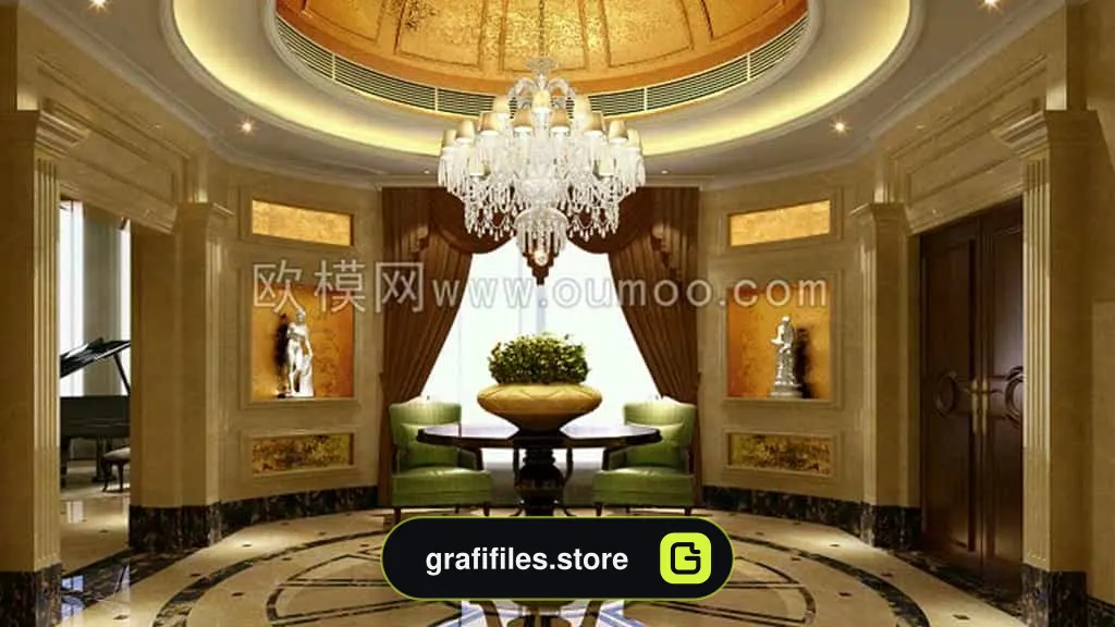 دانلود صحنه آماده داخلی کلاسیک
