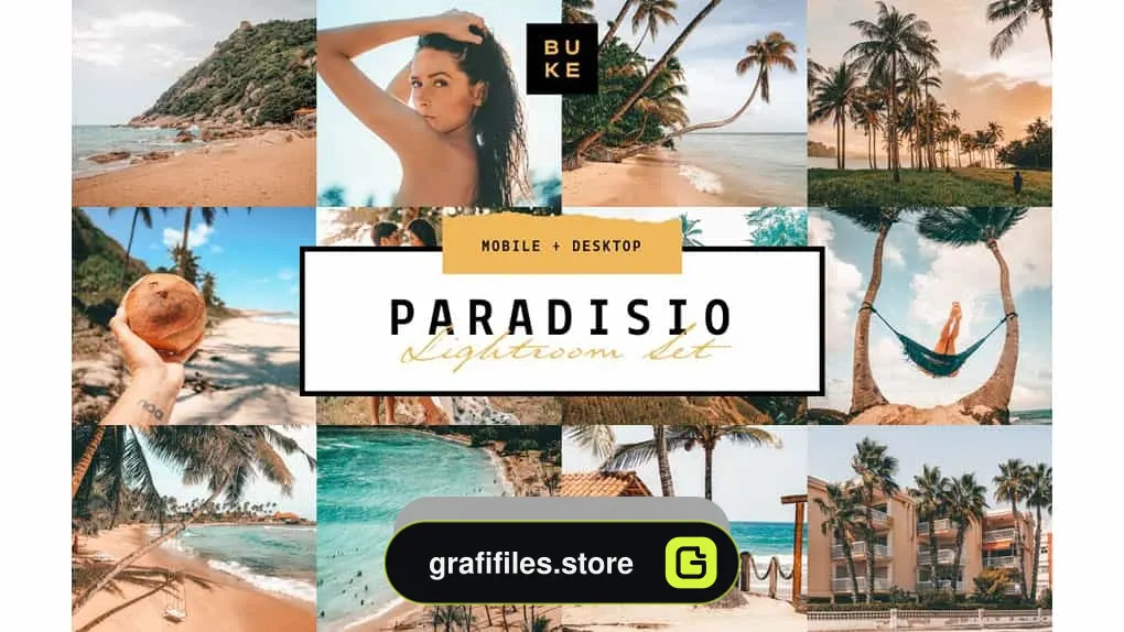 مجموعه 8 پریست اصلاح رنگ برای لایت روم – Paradisio 8 Lightroom Presets Bundle