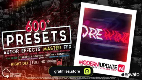 مجموعه پریست آماده برای افترافکت – AUTHOR Effects Master FFX