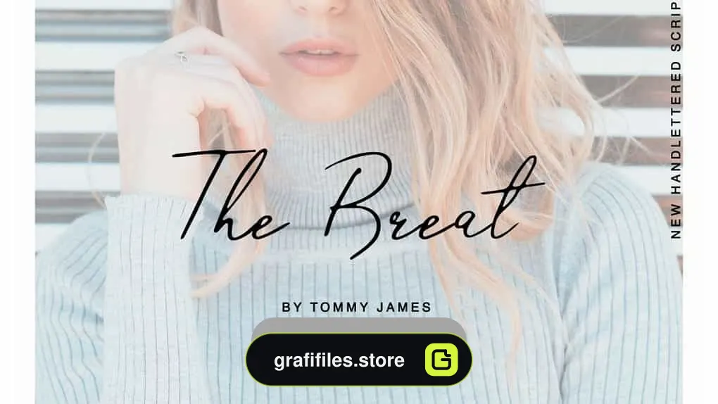 فونت انگلیسی دستنویس The Breat