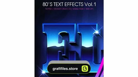 اکشن ایجاد افکت متنی قدیمی در فتوشاپ – Text Effects Vol.1