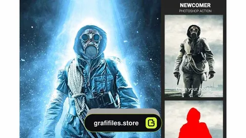اکشن افکت هاله نور برای فتوشاپ – Newcomer Photoshop Action