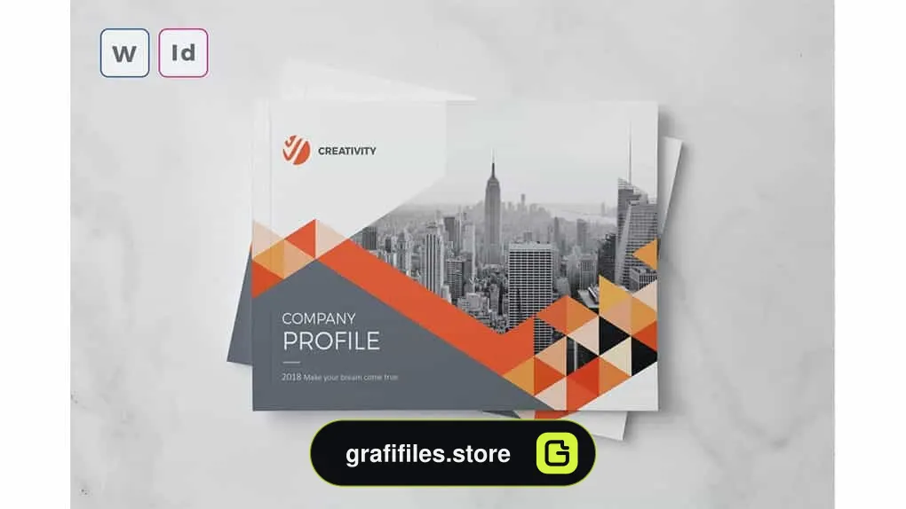 دانلود قالب ورد نمونه کار شرکتی A5 Landscape Company Profile