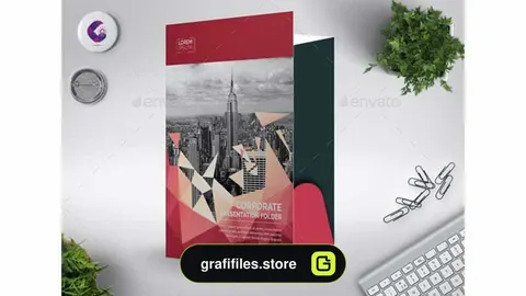 دانلود وکتور فولدر انتزاعی Abstract Presentation Folder