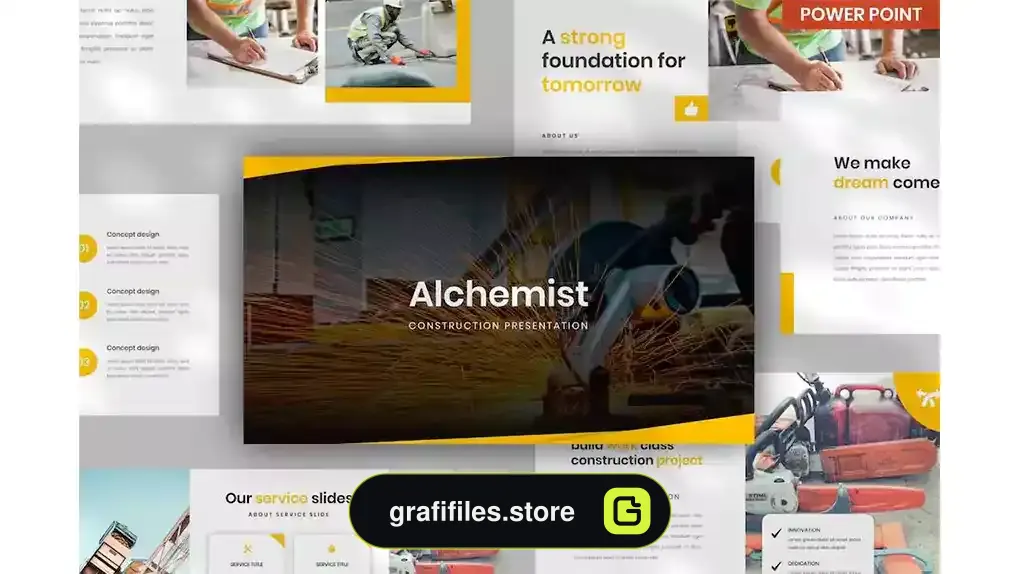 دانلود قالب پاورپوینت Alchemist PowerPoint