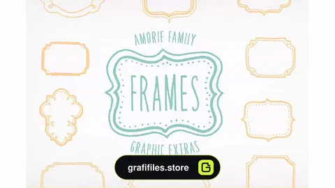 دانلود فونت انگلیسی Amorie Font Extras – Frames