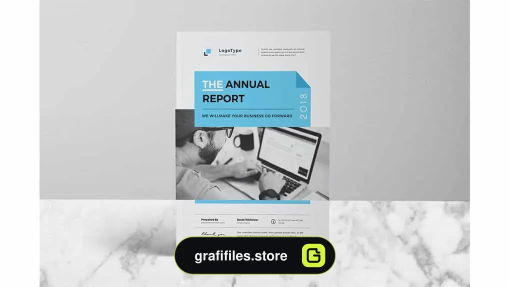 دانلود قالب ایندیزاین گزارش سالانه Annual Report 24 Pages