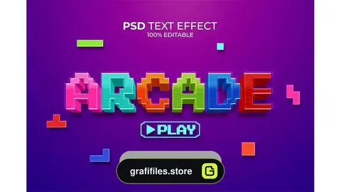 دانلود افکت متن بازی Arcade Game Text Effect