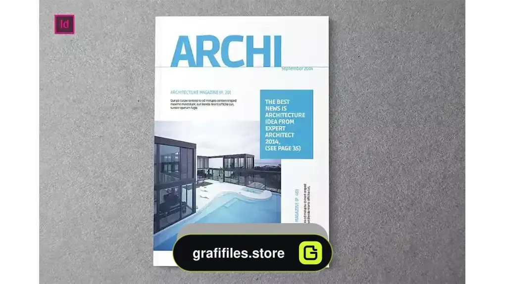 دانلود قالب ایندیزاین مجله معماری ARCHI – Indesign Magazine Template