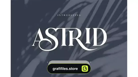دانلود فونت انگلیسی کلاسیک Astrid Elegant Ligature Typeface