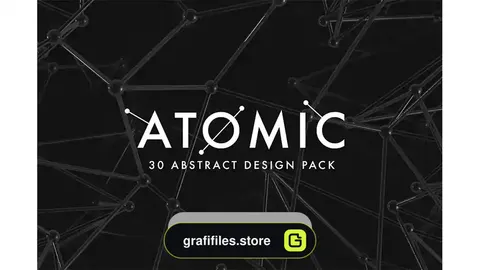 دانلود بک گراند انتزاعی Atomic – 30 Abstract Design Pack